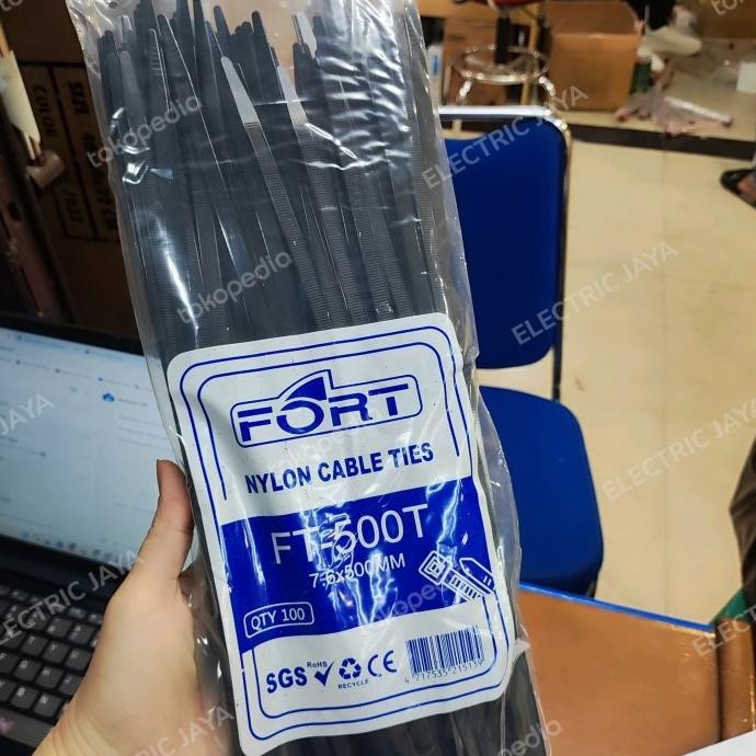 

KABEL TIES 50CM HITAM 500MMX7.6 FORT 2410T