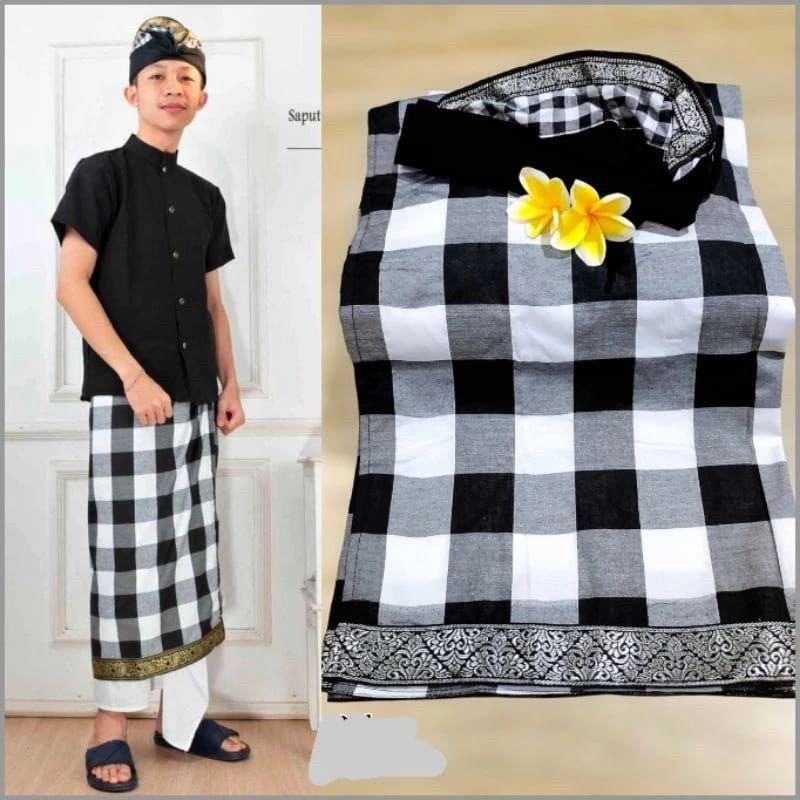 saput + udeng poleng pria