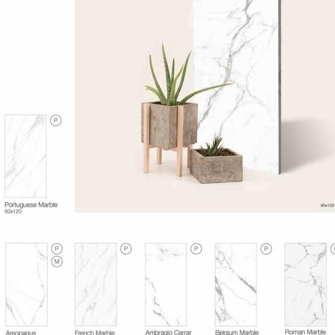 GRANIT LANTAI MEWAH SANDIMAS PORTUGUESE MARBLE 60X120 [FREE ONGKIR] H24C
