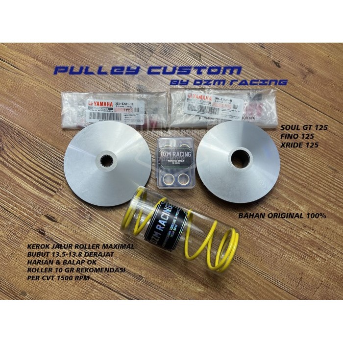 READY Paket Upgrade Pulley CVT Rumah Roller FINO 125 SOUL GT 125 XRIDE 125