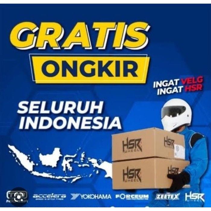Paket Velg dan Ban Mobil Ring 15 BURN HSR R15 Celong Avanza Sigra Jazz