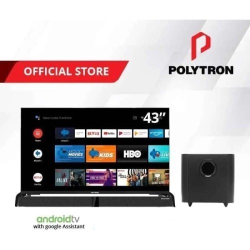 TV LED POLYTRON PLD 43BAG9953 43 INCH SOUNDBAR ANDROID SMART TV