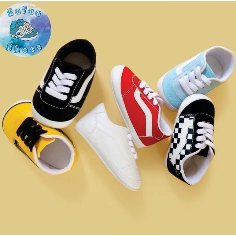 Sepatu Bayi Anak Ba Shoes Laki Laki Perempuan Umur 1 Sampai 1Bulan Vans Oldskol Sepatu Anak Lucu Men