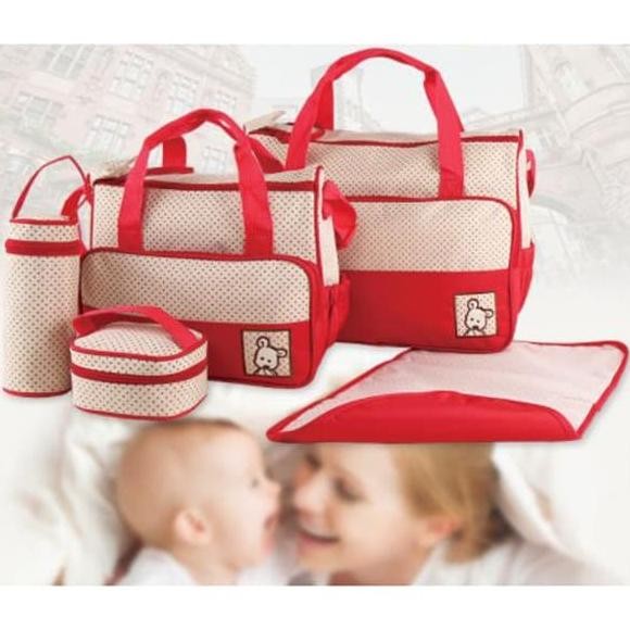 Baby Travel Bag BEAR 5in1 B58 / Tas Perlengkapan Bayi BEAR Brand Tas HT