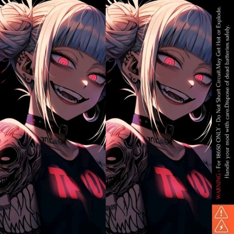 Buy1Get1 Jaka Stiker Wrap Baterai 18650 Anime V1 Untuk Melindungxi Dan Mempercantik Battery 12 Garsk
