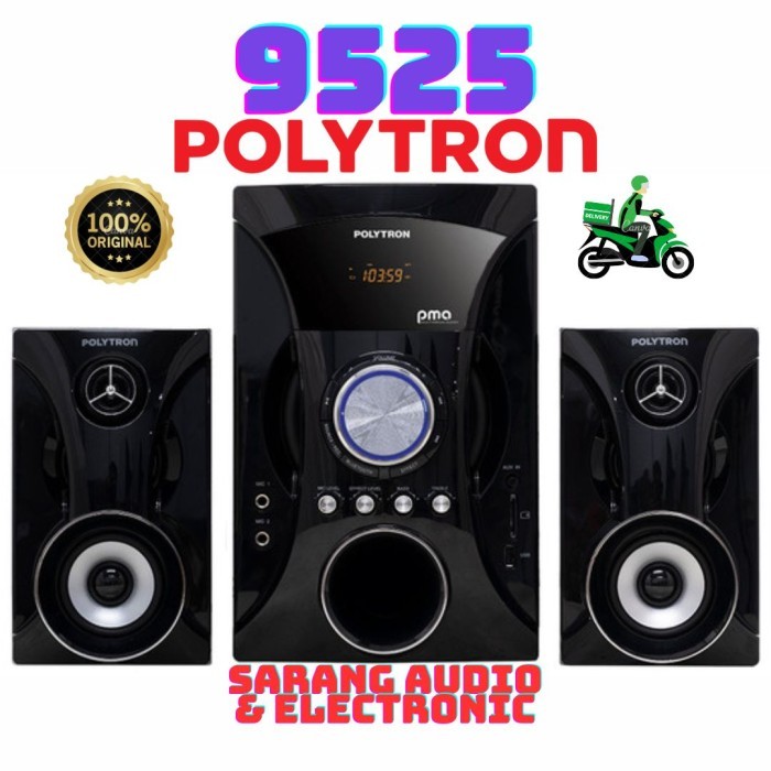 Speaker Multimedia POLYTRON PMA 9525 PMA9525 Original Bluetooth Black