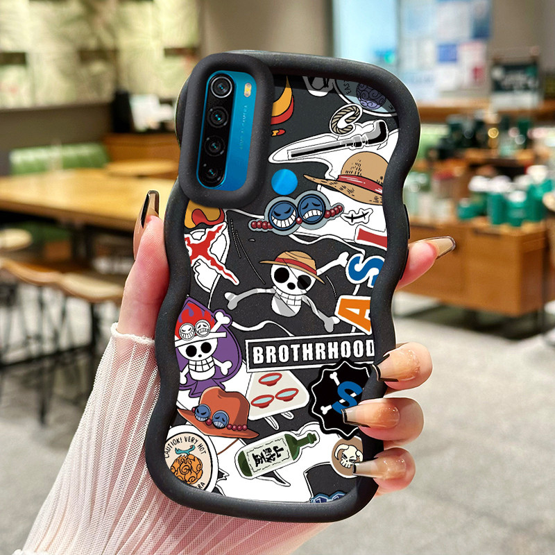 Casing Hp Untuk Xiaomi Redmi Note 8 Note 8T Case Casing pelindung silikon pola tengkorak HP Kesing M