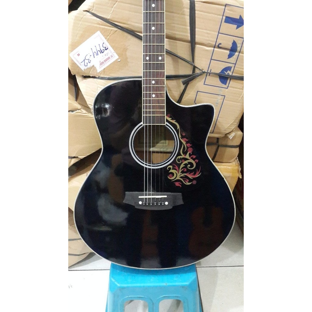 Gitar Akustik Merk Cole Clark Hitam Bonus Pick Murah