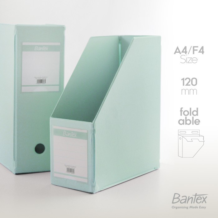 

Bantex Box File 4022 Magazine File Extra Jumbo 12cm A4 Cool Aqua