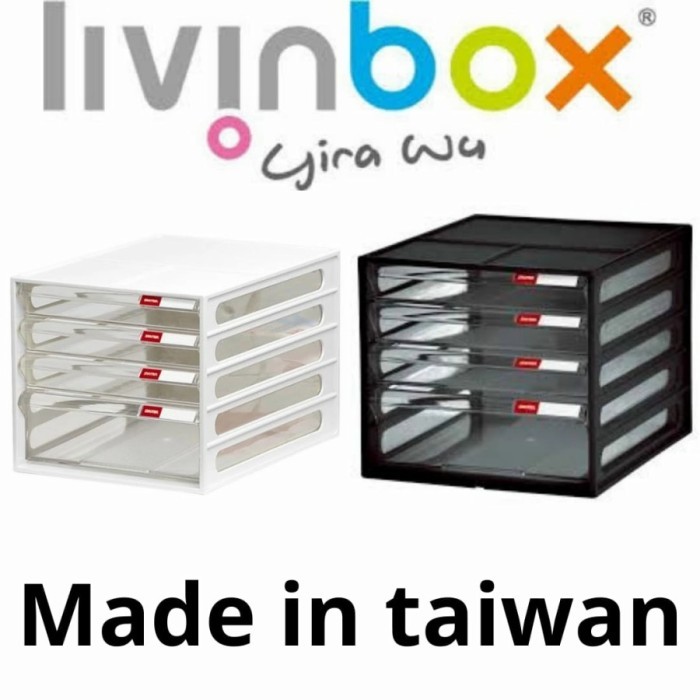 

BISA E-KATALOG! Rak Cabinet Kertas DD-1213 Putih Shuter Desk File Organizer (White)