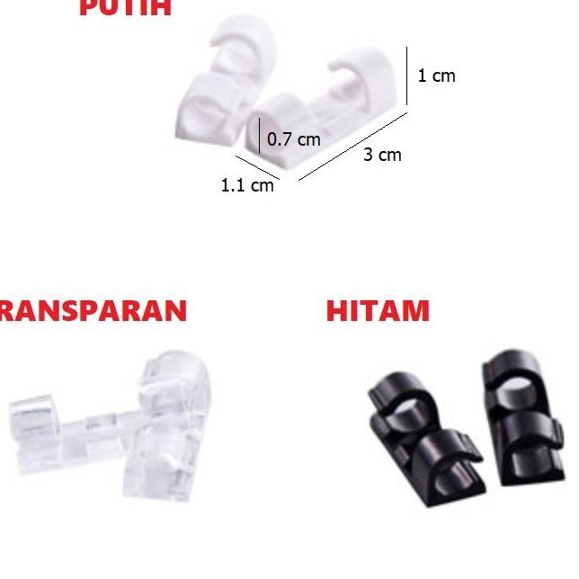 

20 Pcs Klip Kabel Cable Line Organiser