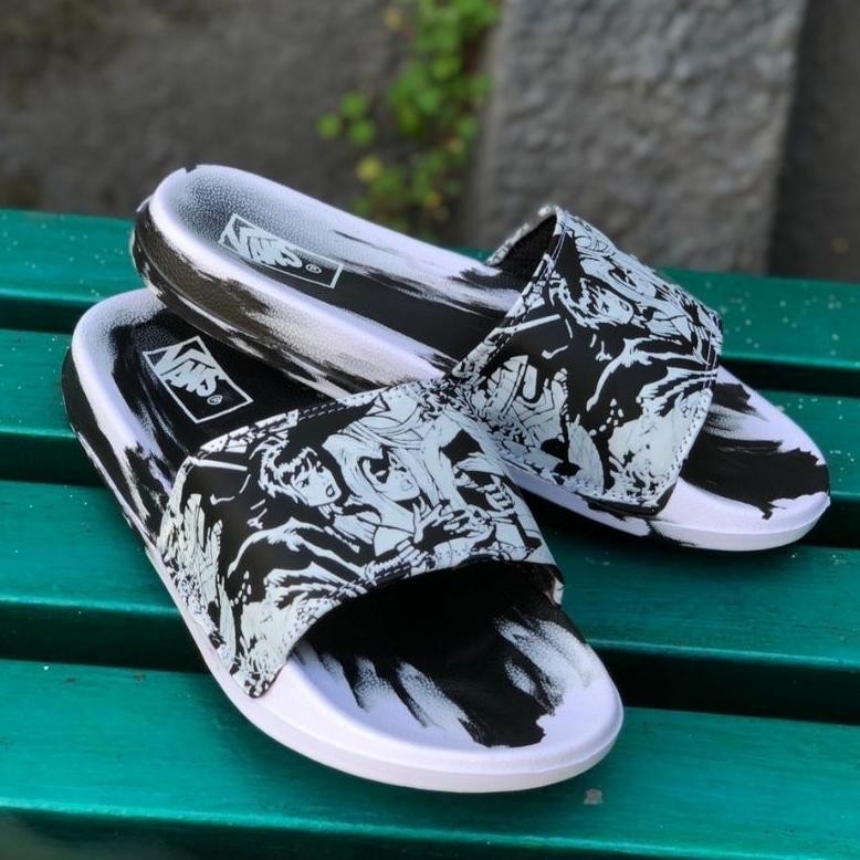 RHH-1823 Sandal Pria Slide Karikatur Sandal Vans Marvel Motif Termurah