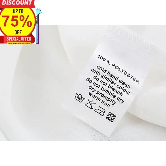 

hj-54 LABEL WASH CARE COTTON DAN POLYESTER TAG SUPER PREMIUM CO 1X DI KIRIM 600PCS Berkualitas