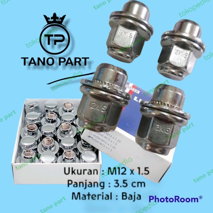 MUR RODA RACING LUG NUT MOBIL TOYOTA CAMRY ALTIS ISI 20 PCS BAHAN BAJA