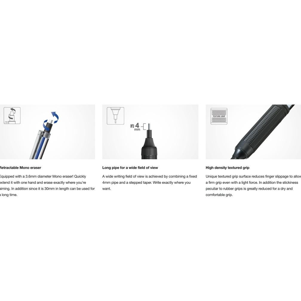 

ukd-23 Tombow Mono Graph Lite Mechanical Pencil for Precise Writing 0.3mm 0.5mm Monograph Pensil Mekanik Original