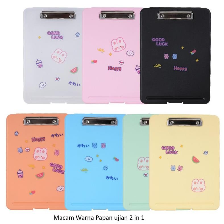 

gd-324 [LOGU] Papan ujian A4 2 in 1 organizer, Papan jalan klip kertas ujian 2 in 1 Original