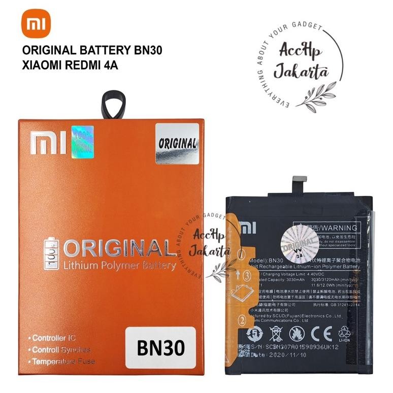 (PROMO) Baterai Batre Xiaomi Redmi 4a BN 30 - BN30 Batre Xiaomi Redmi 4a Original 100% Distributor