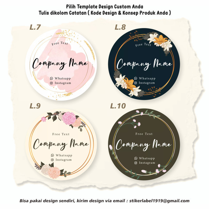 

Stiker online shop / stiker kue / stiker cookies free design