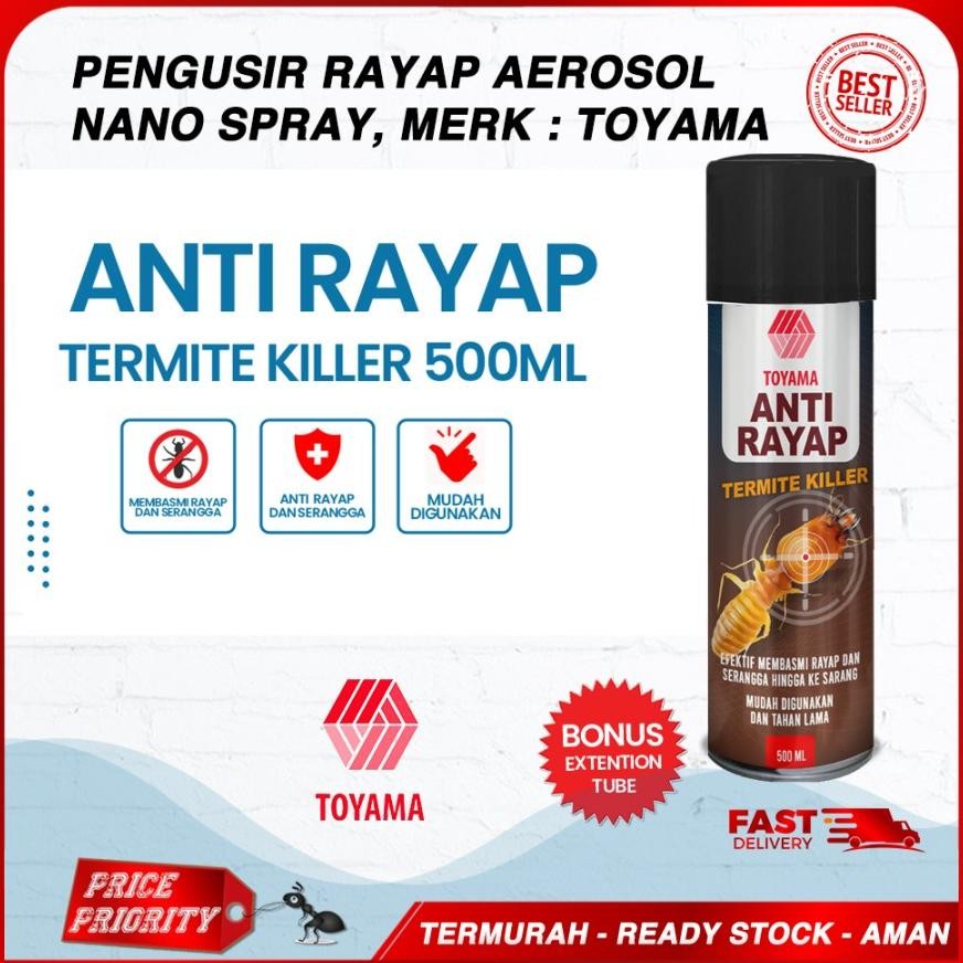 VIRAL Pembasmi Rayap Aerosol Obat Anti Rayap Tembok Spray Racun Rayap 500ml -98