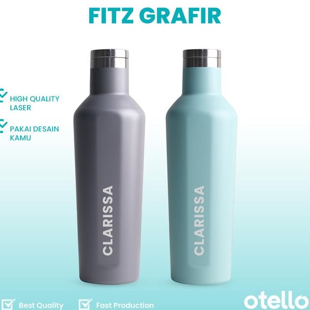 Otello Custom Tumbler Fitz Corkcicle Dupe Canteen Botol Num Grafir