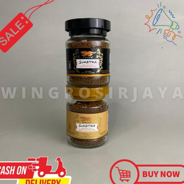 

Indocafe Sumatra Freeze Dried Coffee Gold & Hitam (50Gr)