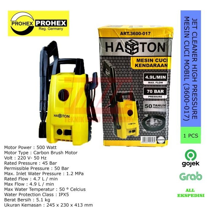 Prohex Hasston Mesin Cuci Mobil / Jet Cleaner 3600-017