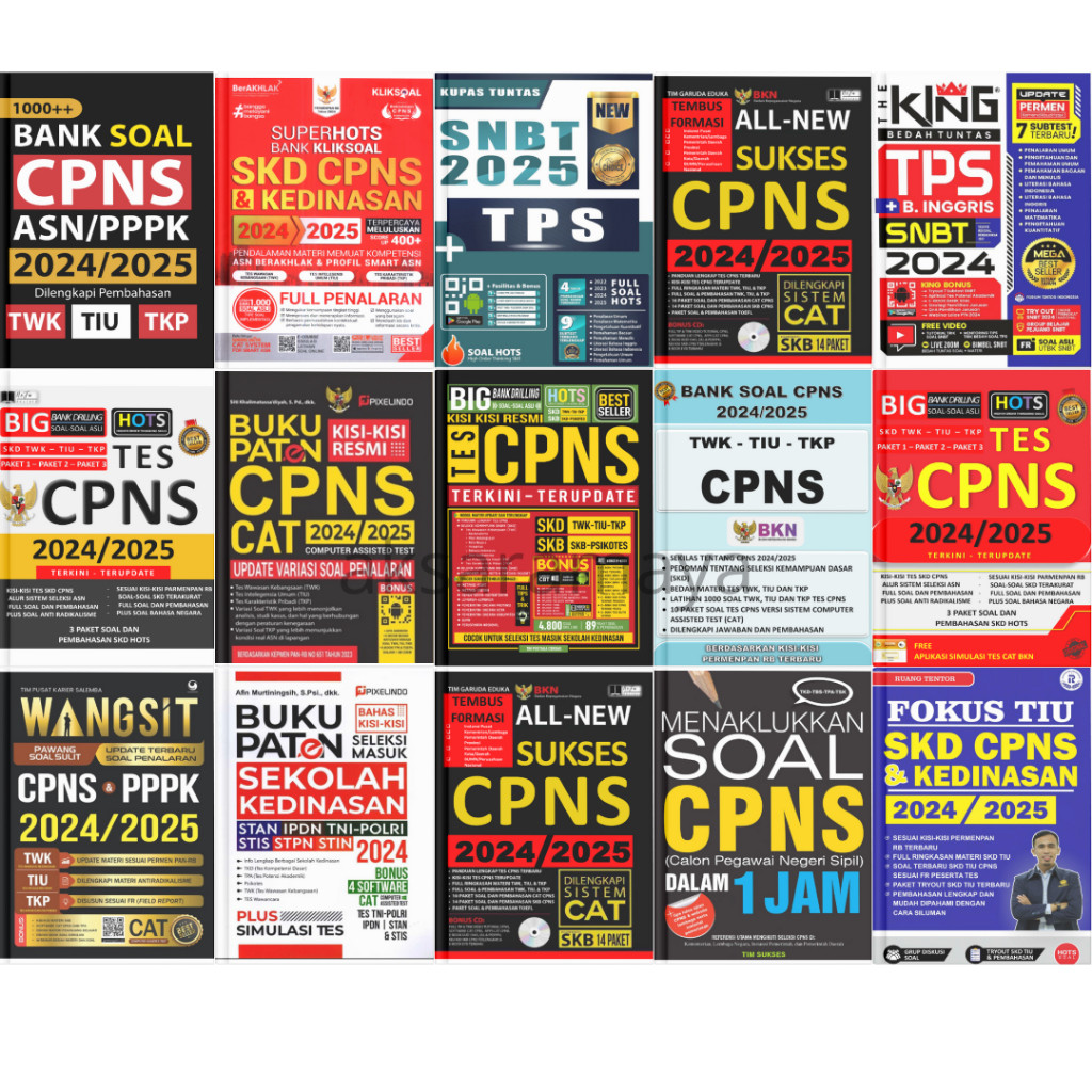 

(bundle) Panduan Resmi Bidik CPNS 2024 2025 - Tim Psikologi Salemba