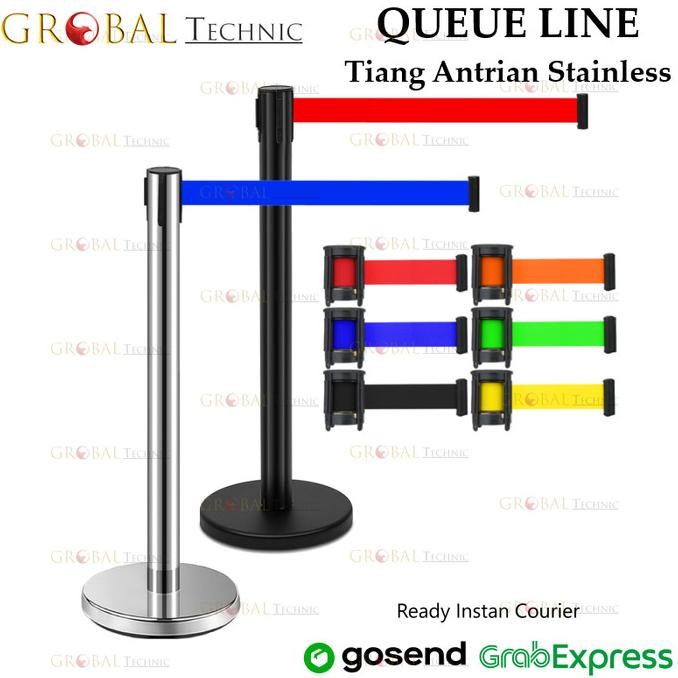 

Standing Barrier Queue Line / Tiang Antrian Stainless Pembatas Jalan