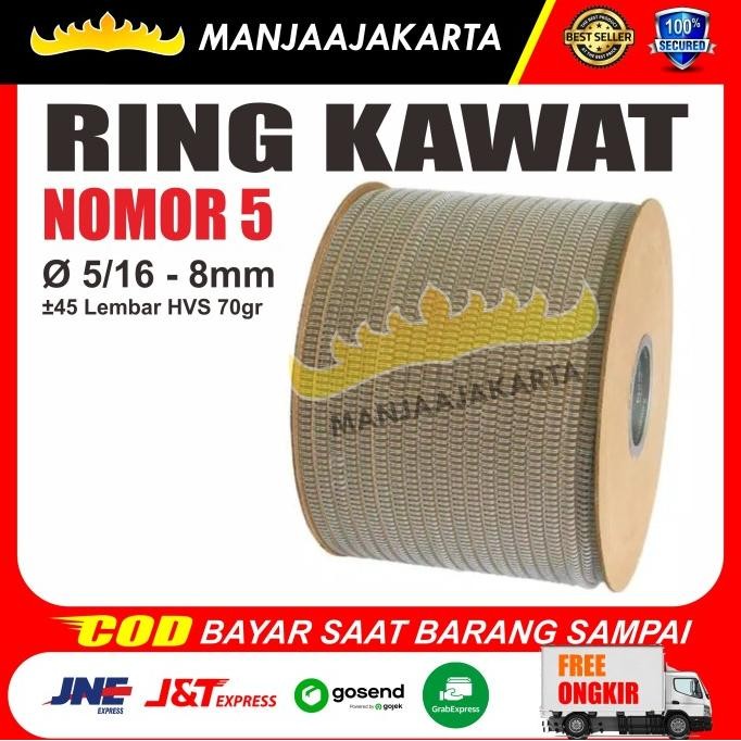 

BEBAS ONGKIR - Spiral kawat roll 5/16 putih Radiance Ring Kawat spiral kalender murah