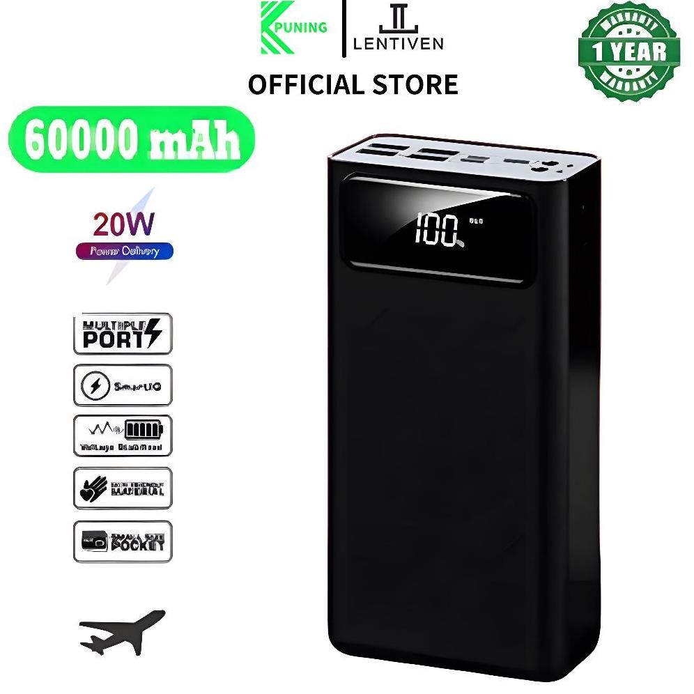 Powerbank Fast Charging 60000Mah 4 Usb Fast Charging Powerbank Murah Wireless