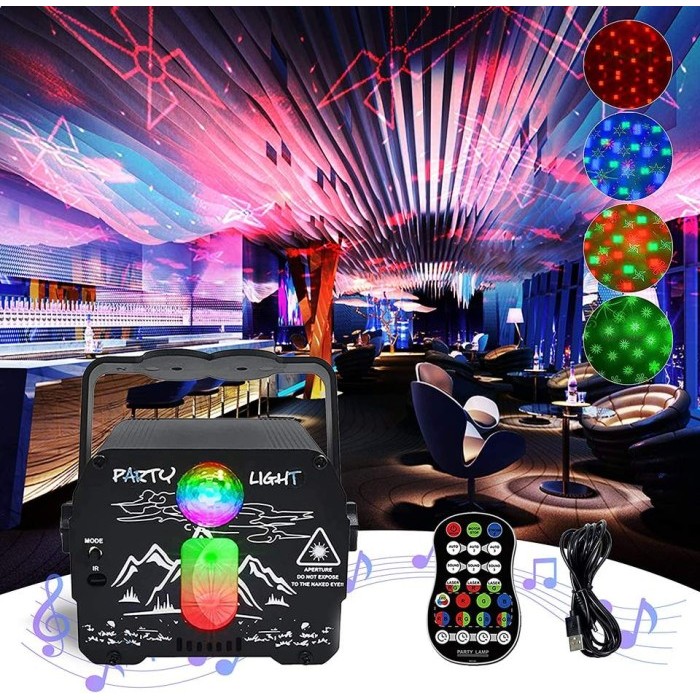 anyar@ Lampu Laser Projector Lampu Panggung Laser Proyektor Disco RGB Party