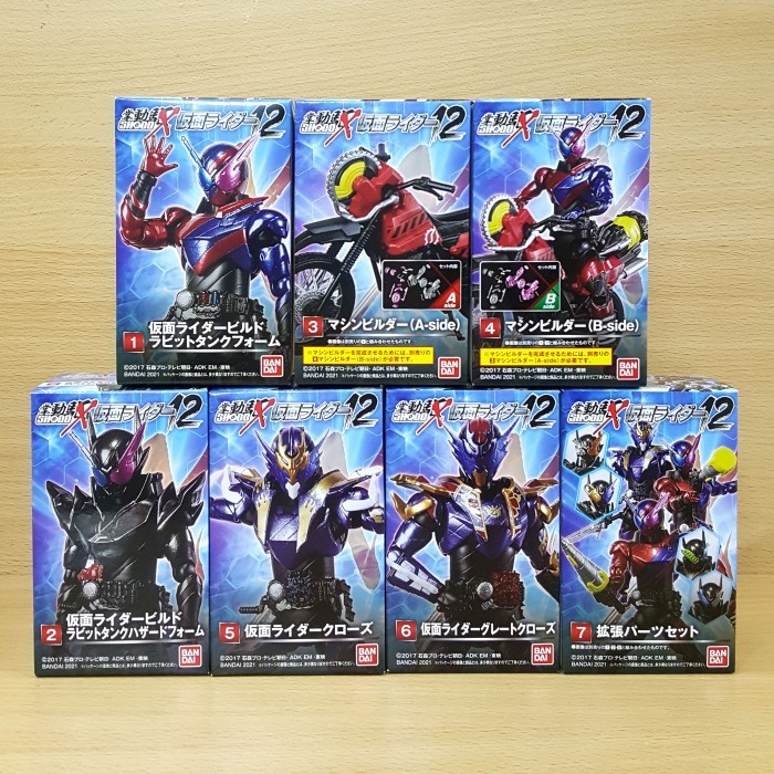 SHODO-X Kamen Rider 12 [7/SET] Build RabbitTank Hazard Cross Z HEISEI