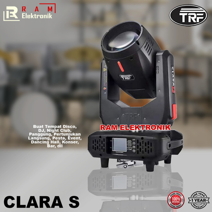 Moving Head Beam TRF Clara S Original Bulb 14R Harga 1 Pasang Hardcase