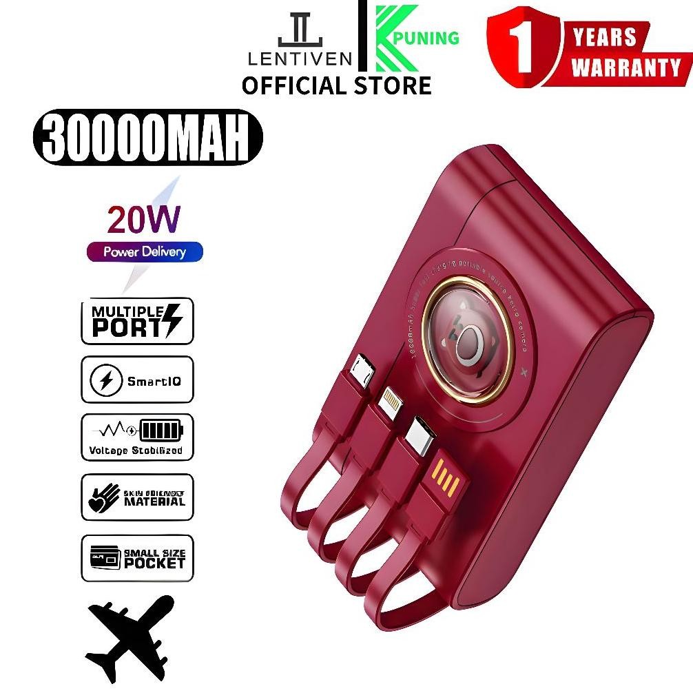 Powerbank Fast Charging 30000Mah Quick Charge Fast Charging Mini Type C Bh25 Powerbank Murah Wireles