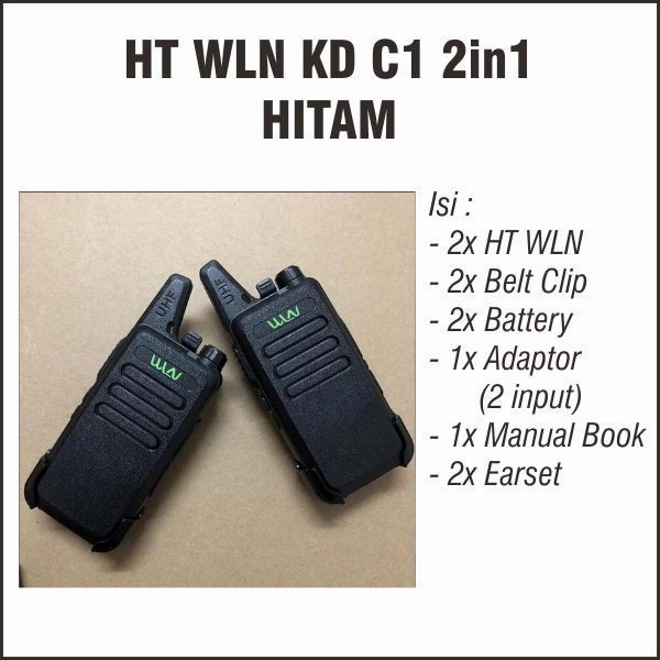 Paket 10 Unit Walkie Talkie Ht Wln Kd-C1 (Terkoneksi)