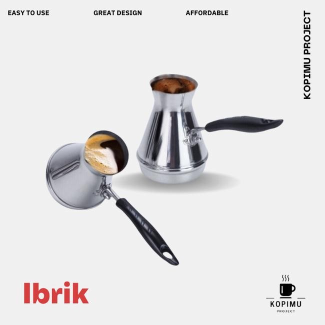Panci Jug Ibrik Kopi Turki Turkish Handle Gelas Kopi Espresso Latte Lo