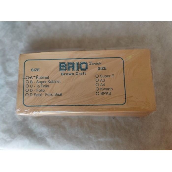 

Beli - Amplop Coklat Kabinet/Amplop Coklat Kbn/Map Coklat/Envelope Samson Kbn