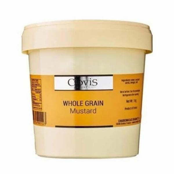 

Clovis Whole Grain Mustard 1Kg | Saus | Bumbu | Saos | Klovis Dijon