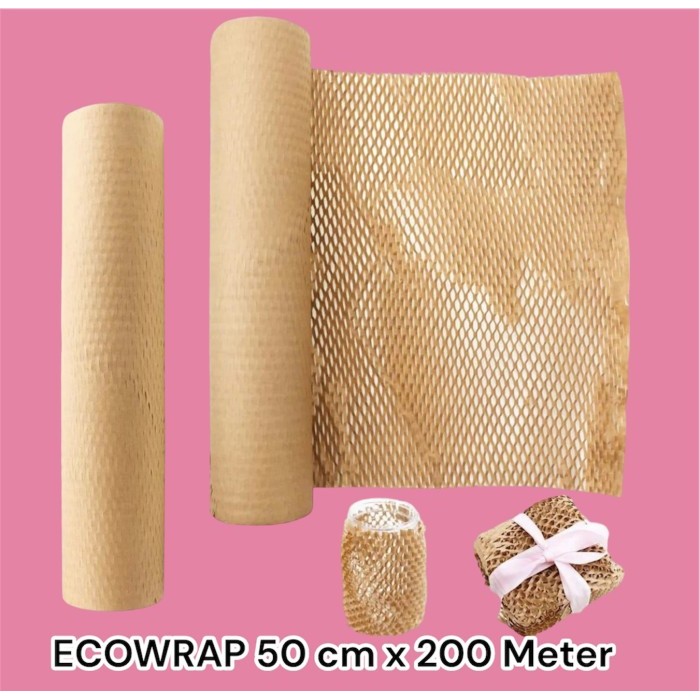 

Bubble Wrap Paper Wrap 50 Cm X 200 Meter Eco Wrap Honeycomb Ecofriend New