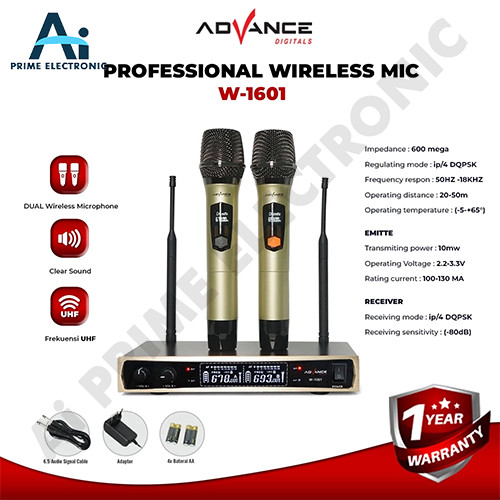 ORIGINAL ADVANCE MIC 1061 Microphone Wireless Bluetooth