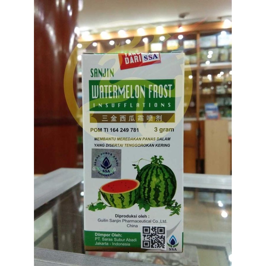 *****] Sanjin Watermelon Frost Xi Gua Shuang Tenggorokan Kering Spray Semprot