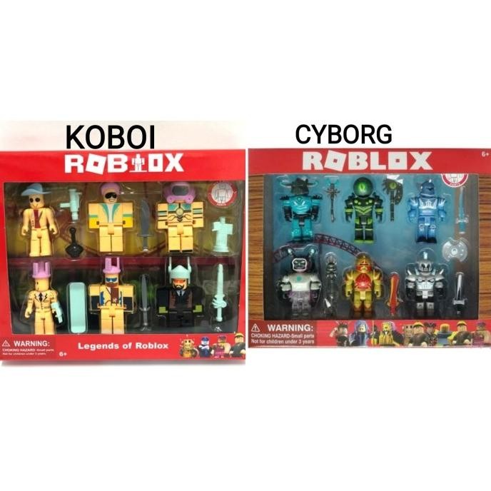FIGUR SET Kado Mainan Anak Roblox Set isi 6 pcs / Mainan Anak Minecraft Roblox