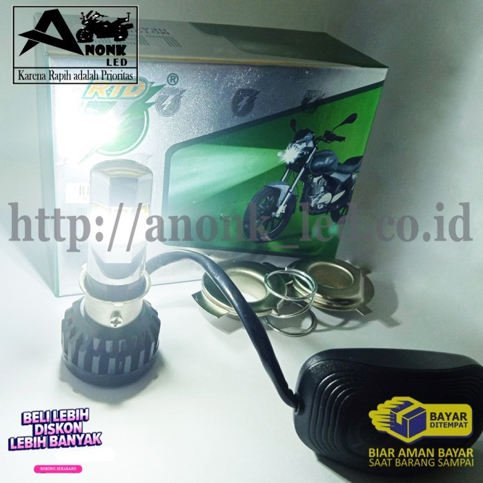Lampu Led Utama Motor Beat RTD 6sisi / Lampu Depan Motor 6sisi-PUTIH