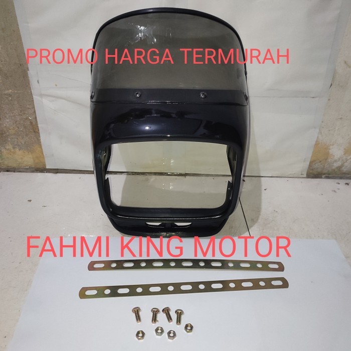 HIJAB KRODONG HEADLAMP REFLEKTOR LAMPU DEPAN UNIVERSAL MOTOR HARGA NET