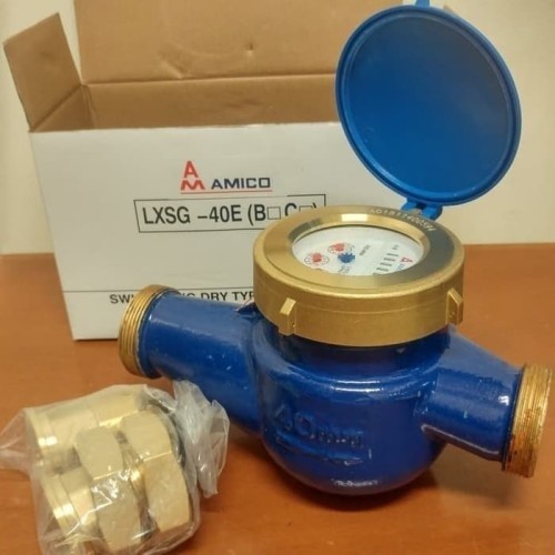 

newgan!! Water meter air amico size 1 1/2 inch dn 40mm