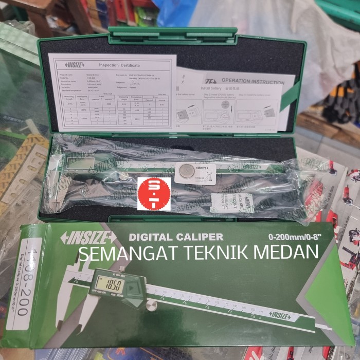 

newgan!! 1108-200 SKETMAT CALIPER JANGKA SORONG SIGMAT DIGITAL 8" 8 " INSIZE