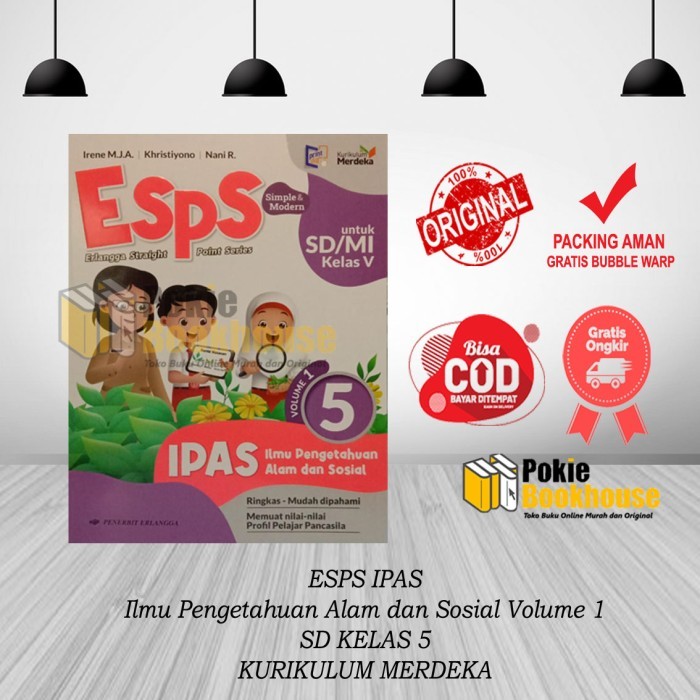 

BEST SELLER ORIGINAL ESPS IPAS KELAS 5 SD/MI - KUR MERDEKA - ERLANGGA