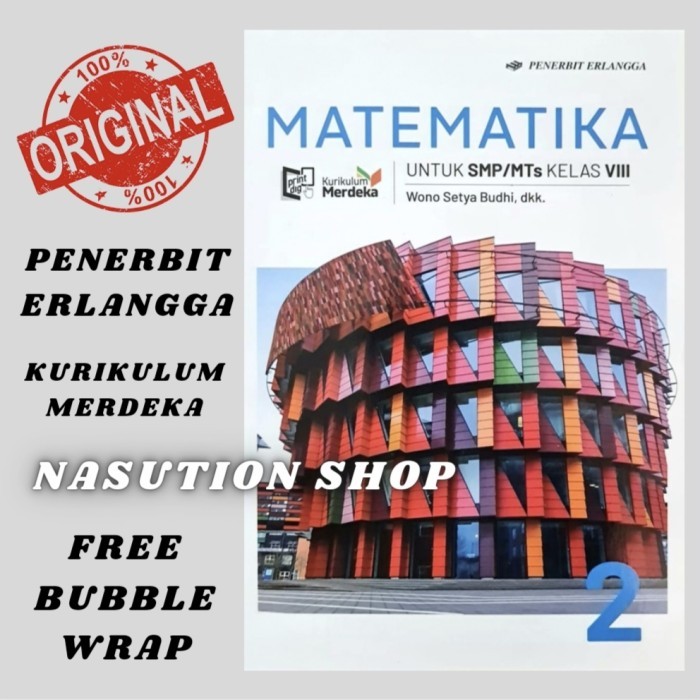 

Buku Matematika Kelas 2 / 8 VIII SMP/MTs Erlangga Kurikulum Merdeka