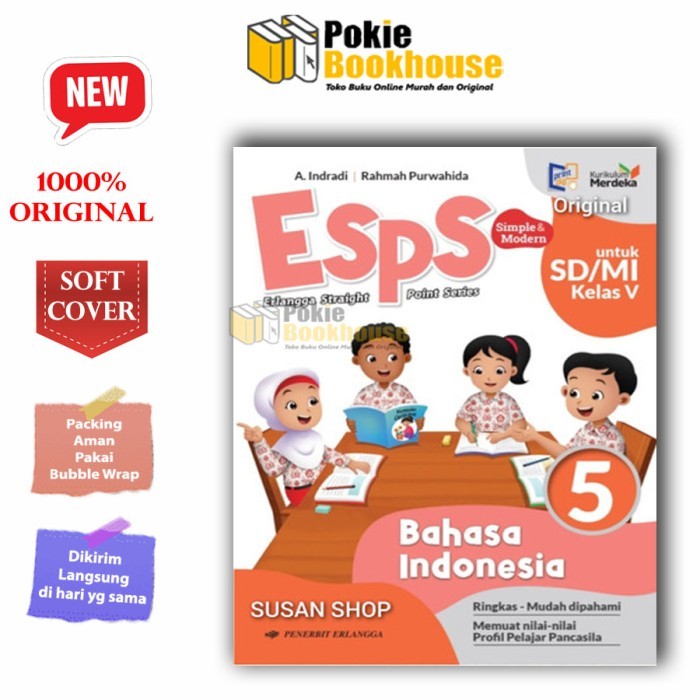 

BEST SELLER ESPS BAHASA INDONESIA KELAS 5 SD/MI KUR MERDEKA - ERLANGGA