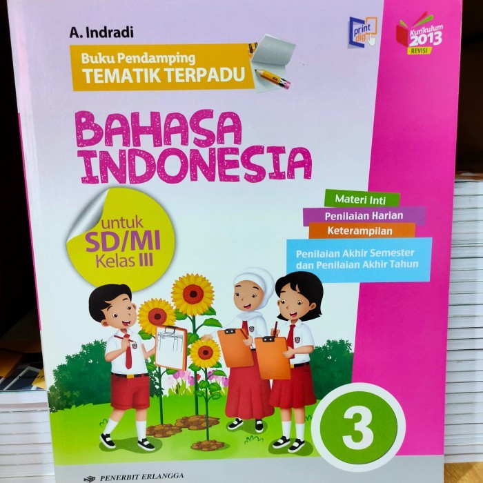 

Buku Pendamping Tematik Terpadu Bahasa Indonesia SD kelas 3 Erlangga